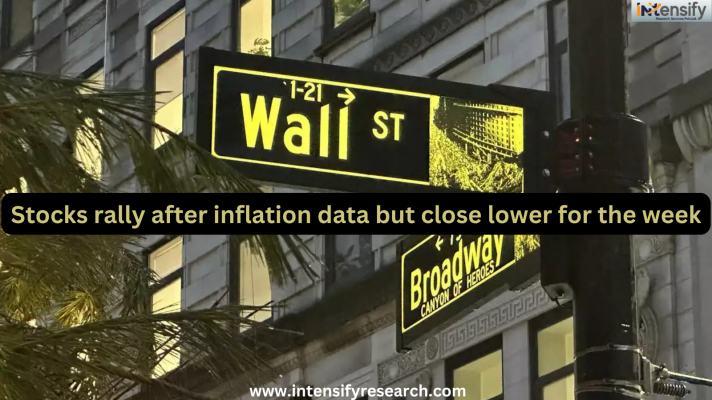 Stocks rally after inflation data but close lower for the week